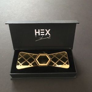 Men’s Hextie Bow tie Gold Plated